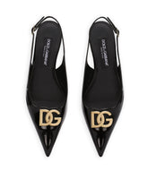 Polished calfskin slingbacks -  | Dolce & Gabbana