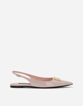 Polished calfskin slingbacks -  | Dolce &amp; Gabbana