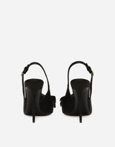 Satin slingbacks with bow detail -  | Dolce &amp; Gabbana