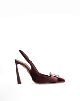 Velvet slingbacks with bejeweled buckle -  | Dolce &amp; Gabbana