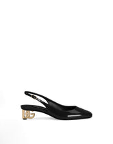 Polished calfskin slingback -  | Dolce &amp; Gabbana