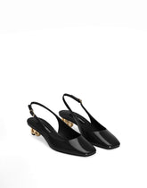 Polished calfskin slingback -  | Dolce &amp; Gabbana