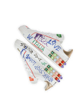 Calfskin Portofino sneakers with embroidery and lettering -  | Dolce &amp; Gabbana