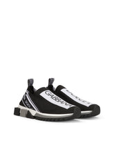 Stretch mesh sorrento sneakers with logo -  | Dolce &amp; Gabbana