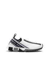 Stretch mesh sorrento sneakers with logo -  | Dolce & Gabbana