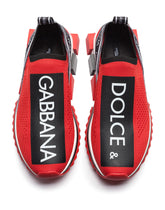 Stretch mesh sorrento sneakers with logo -  | Dolce &amp; Gabbana