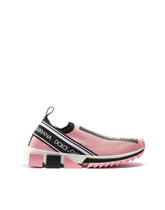 Stretch mesh sorrento sneakers with logo -  | Dolce &amp; Gabbana