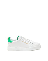 Portofino sneakers in nappa calfskin with lettering -  | Dolce & Gabbana