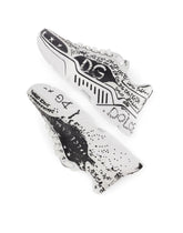 Hand-painted “graffiti” calfskin nappa Daymaster sneakers -  | Dolce & Gabbana