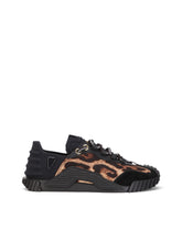 Leopard-print cotton NS1 slip-on sneakers -  | Dolce &amp; Gabbana