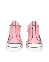 Hand-painted canvas Portofino Light mid-top sneakers -  | Dolce & Gabbana