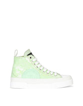 Rubberized calfskin Portofino Light mid-top sneakers with micro-sequins -  | Dolce &amp; Gabbana