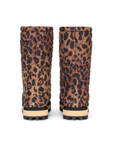 Leopard-print nylon city boots -  | Dolce &amp; Gabbana