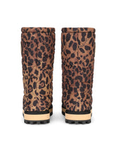 Leopard-print nylon city boots -  | Dolce &amp; Gabbana