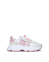 Mixed-material Daymaster sneakers with DG logo patch -  | Dolce & Gabbana