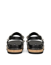 Calfskin sandals with embroidery -  | Dolce & Gabbana
