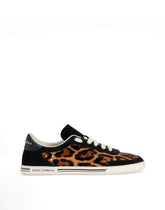 Calf Saint Tropez Light sneakers with Leo print -  | Dolce &amp; Gabbana
