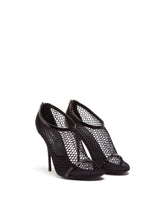 Polished calfskin and mesh sandals -  | Dolce & Gabbana