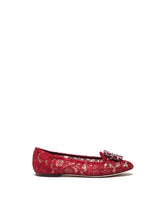 SLIPPER IN TAORMINA LACE WITH CRYSTALS -  | Dolce &amp; Gabbana