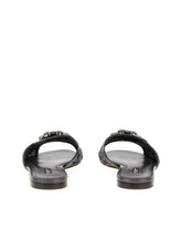 Lurex lace rainbow slides with brooch detailing -  | Dolce &amp; Gabbana