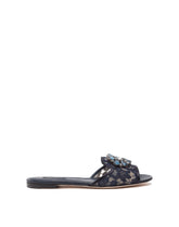 Slippers in lace with crystals -  | Dolce & Gabbana