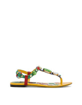 Patent leather thong sandals -  | Dolce & Gabbana