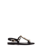 MESH SANDALS WITH CRYSTAL EMBELLISHMENT -  | Dolce & Gabbana
