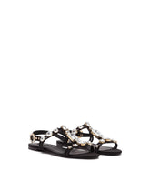 MESH SANDALS WITH CRYSTAL EMBELLISHMENT -  | Dolce & Gabbana