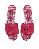 Patent leather DG sliders with cut-out -  | Dolce & Gabbana