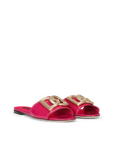 Patent leather slides with DG logo -  | Dolce &amp; Gabbana