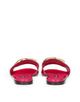 Patent leather slides with DG logo -  | Dolce &amp; Gabbana