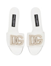 Calfskin slides with DG logo -  | Dolce &amp; Gabbana