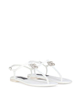 Patent leather DG thong sandals -  | Dolce & Gabbana