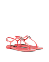 Patent leather DG thong sandals -  | Dolce & Gabbana