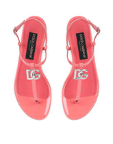 Patent leather DG thong sandals -  | Dolce & Gabbana