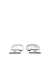 Gathered nappa leather slides -  | Dolce & Gabbana