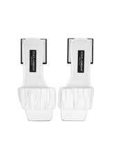 Gathered nappa leather slides -  | Dolce & Gabbana