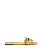 Sliders with embroidered majolica pattern -  | Dolce &amp; Gabbana