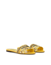 Sliders with embroidered majolica pattern -  | Dolce &amp; Gabbana