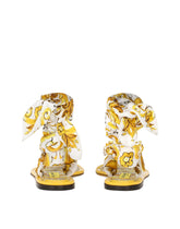 Printed silk twill thong sandals -  | Dolce &amp; Gabbana