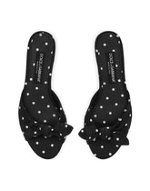 Printed satin sliders -  | Dolce & Gabbana
