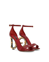 Crocodile-print calfskin baroque DG sandals -  | Dolce &amp; Gabbana