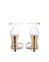 Nappa sandals with baroque DG heel -  | Dolce &amp; Gabbana