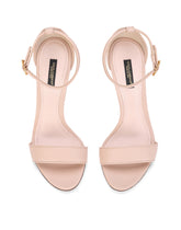 Nappa sandals with baroque DG heel -  | Dolce &amp; Gabbana