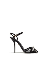 Gros-grain sandals with rhinestone detailing -  | Dolce &amp; Gabbana