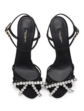 Gros-grain sandals with rhinestone detailing -  | Dolce &amp; Gabbana