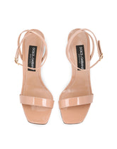 Patent leather sandals with 3.5 heel -  | Dolce & Gabbana