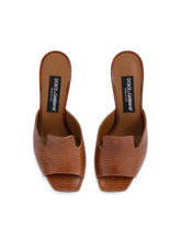 Iguana-print calfskin mules with 3.5 heel -  | Dolce & Gabbana
