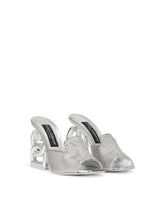 Mules with fusible rhinestone detailing and 3.5 heel -  | Dolce &amp; Gabbana