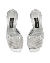 Mules with fusible rhinestone detailing and 3.5 heel -  | Dolce &amp; Gabbana